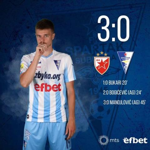 Fudbaleri Crvene Zvezde savladali Spartak