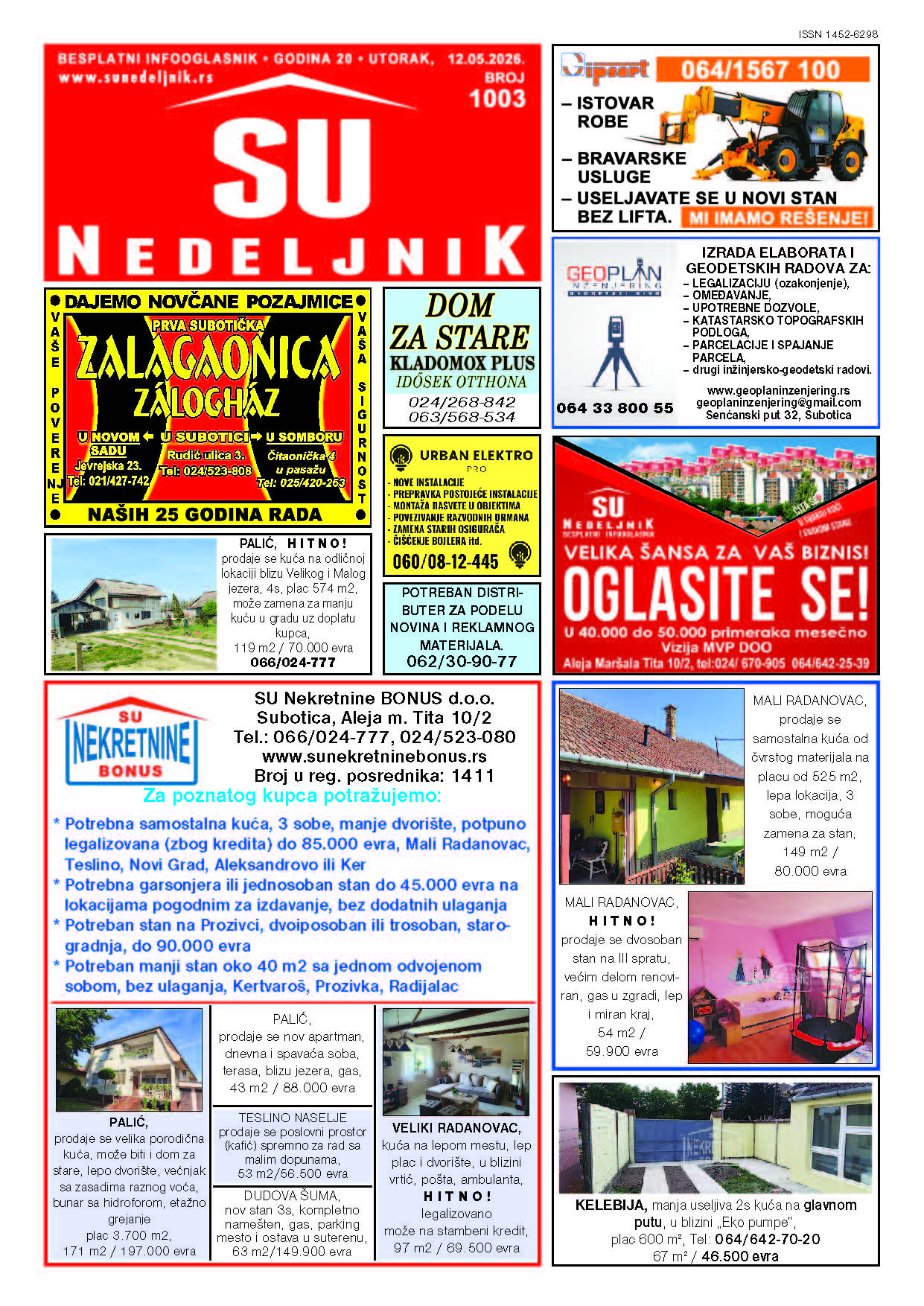 Su Nedeljnik 1003. broj