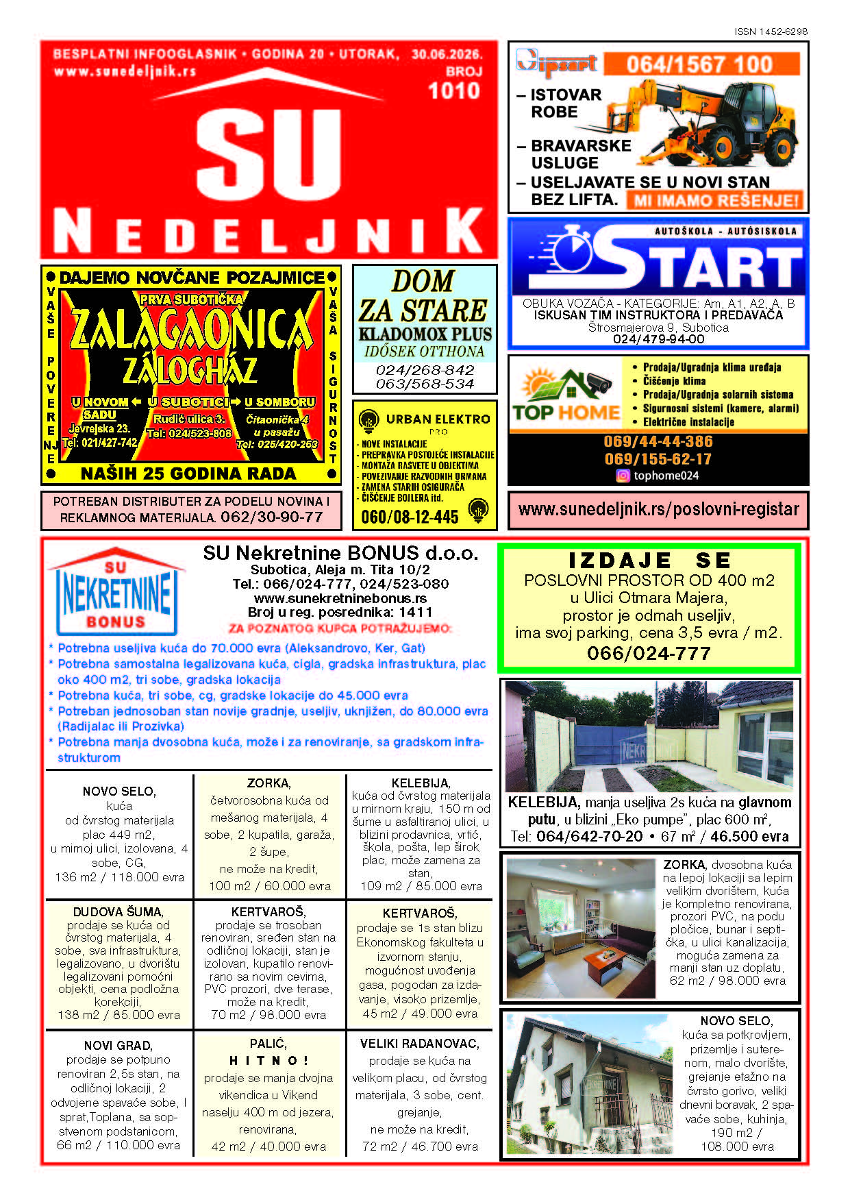 Su Nedeljnik 1010. broj