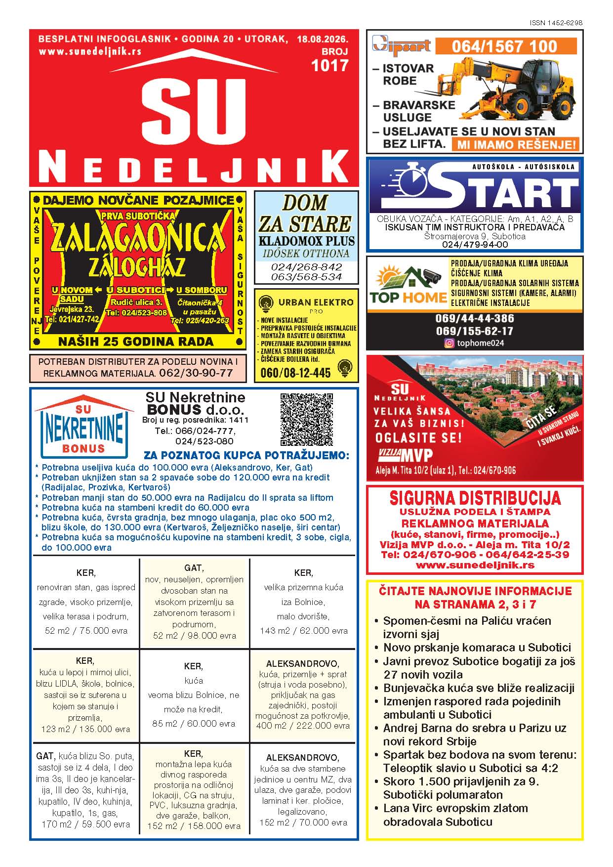 Su Nedeljnik 1017. broj