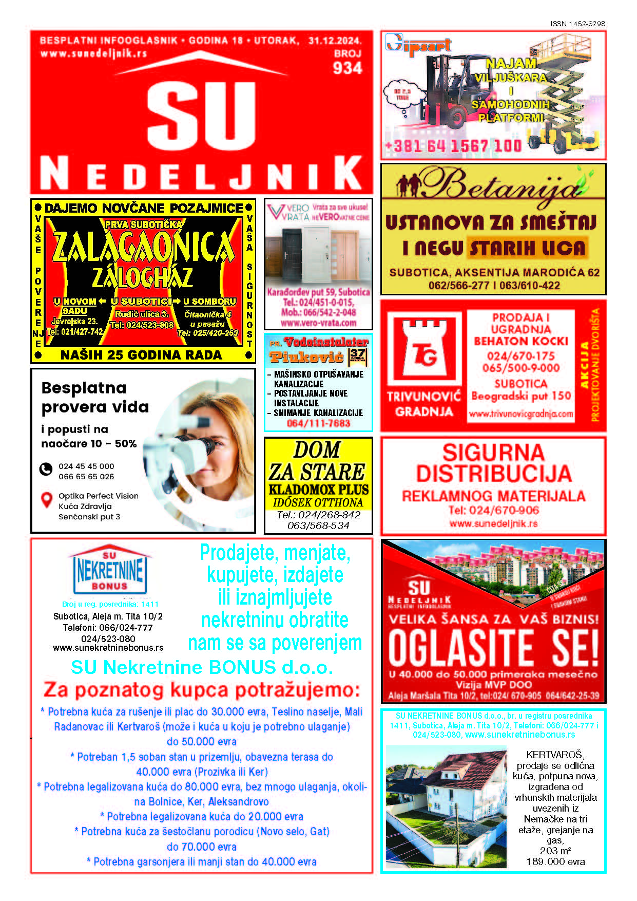 Su Nedeljnik broj 934