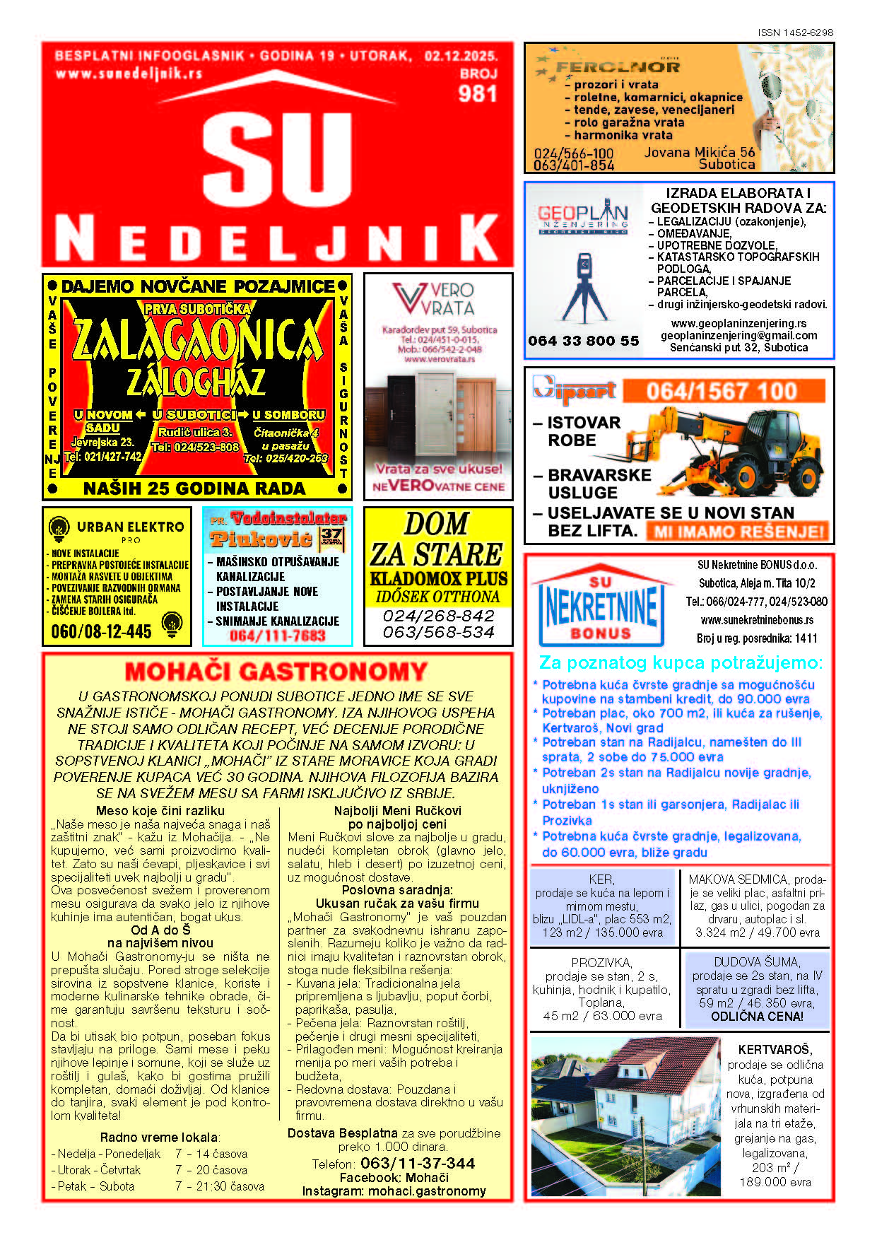 Su Nedeljnik 981. broj