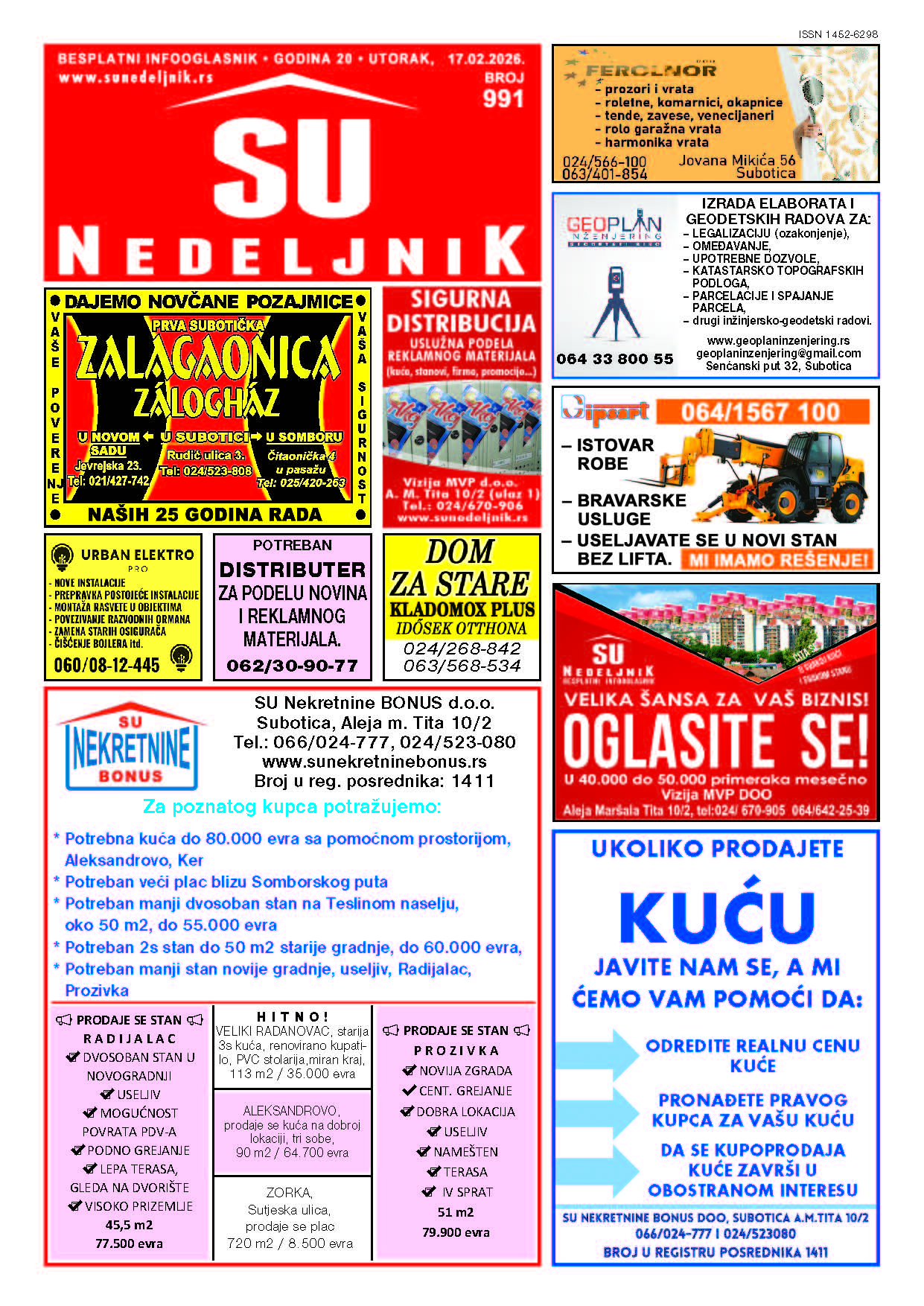 Su Nedeljnik 991. broj